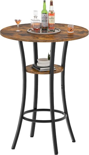 Round bar table - bar, 2-tier