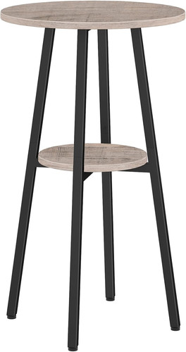 Greige round pub table - greige,